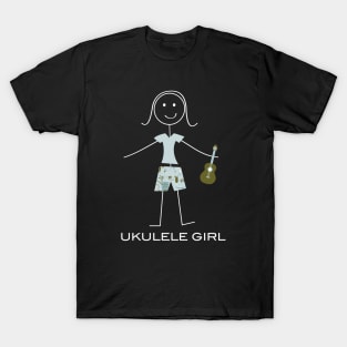 Funny Womens Ukulele Girl T-Shirt